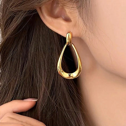 Brincos Geométricos Simples Estilo Francês Para Mulheres Luxuosos Brincos Pendentes Da Moda Joias Para Festas Diárias E Férias Presentes 2025 Novo