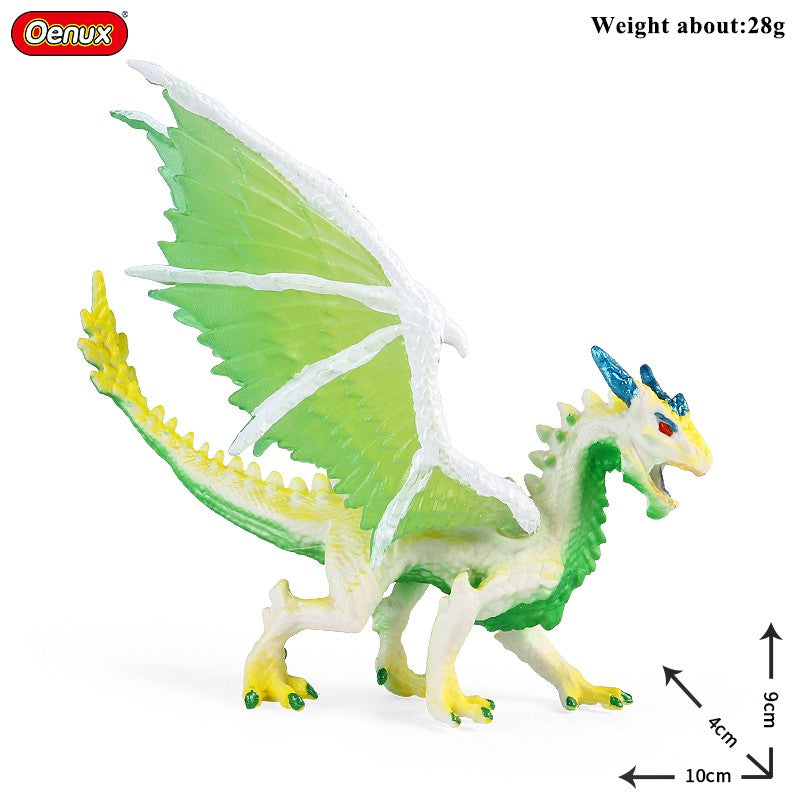 Oenux Simulação Dinossauro Dragão Tartarugas Touro de Fogo Orangotango Golem de Magma Modelo Animal Figuras de Ação Coleção de PVC Brinquedo Infantil Presente