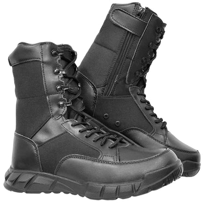 Botas Táticas Leves Masculinas de Combate, Anticolisão, de Treinamento, com Cadarço, Impermeáveis, para Caminhada ao Ar Livre, Calçado Respirável