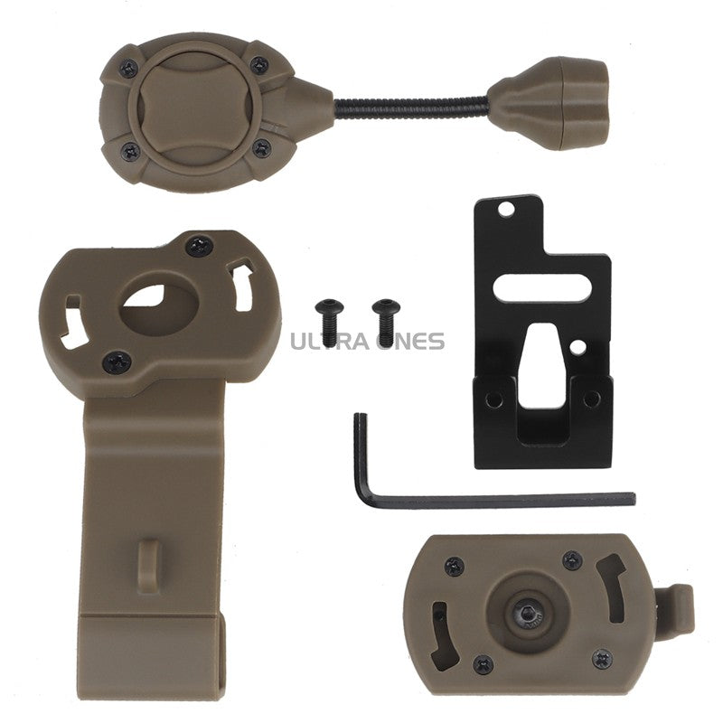 Capacetes Táticos LED Interruptor de Luz Modular Sistema de Iluminação Pessoal Modo Duplo Caminhada ao Ar Livre Caça Luzes de Sinalização Lâmpada de Capacete