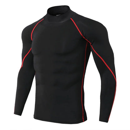 Winter Man Compression Shirt Cycling Clothing Warmth Shirt Warm Bottoming Shirt Men Compression T-Shirt Gym Sportswear 2024 New