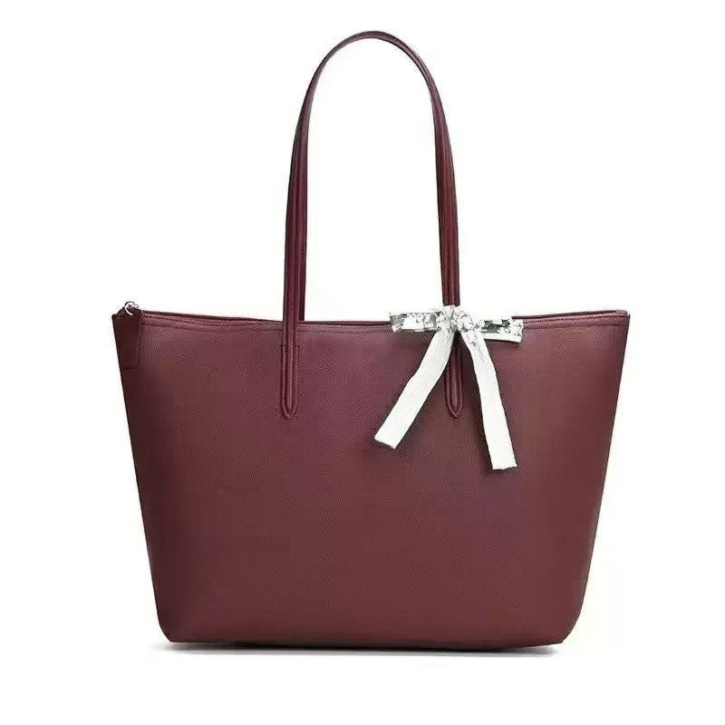 Bolsa tote de crocodilo francesa, bolsa de crocodilo de comércio exterior, sacola de compras, bolsa de ombro para estudante, bolsa para ir à aula