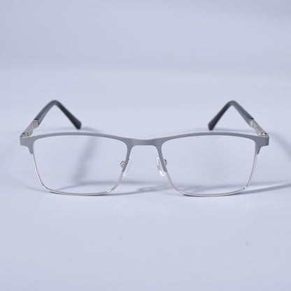 Anti Blue Light Men Reading Glasses Metal Full Frame Business Eyeglasses For Men Square Double Color Reading Eyewear +100+150