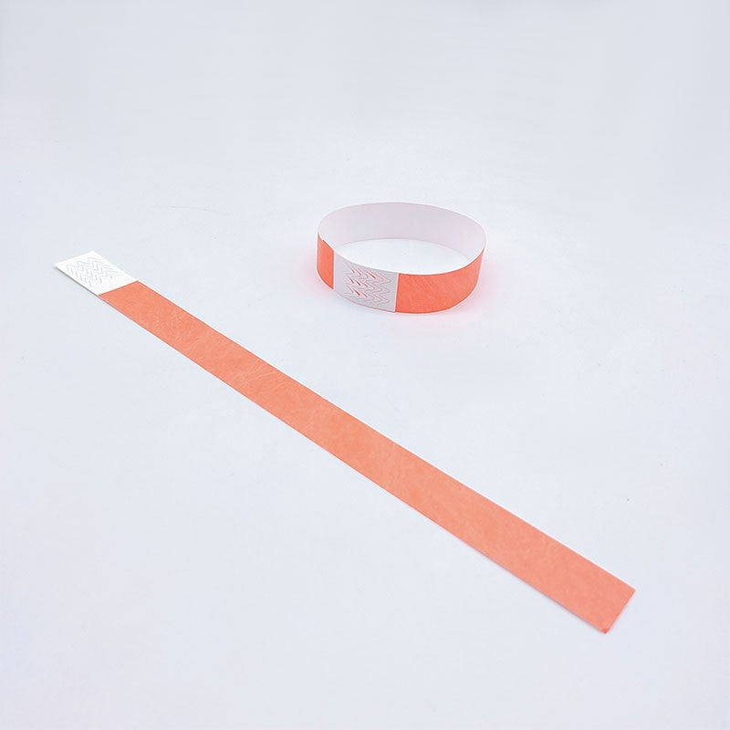 100pcs Colorful Neon Paper Wristbands Mixed Multicolor Waterproof Bracelet charms for Events Festivals,non-custom