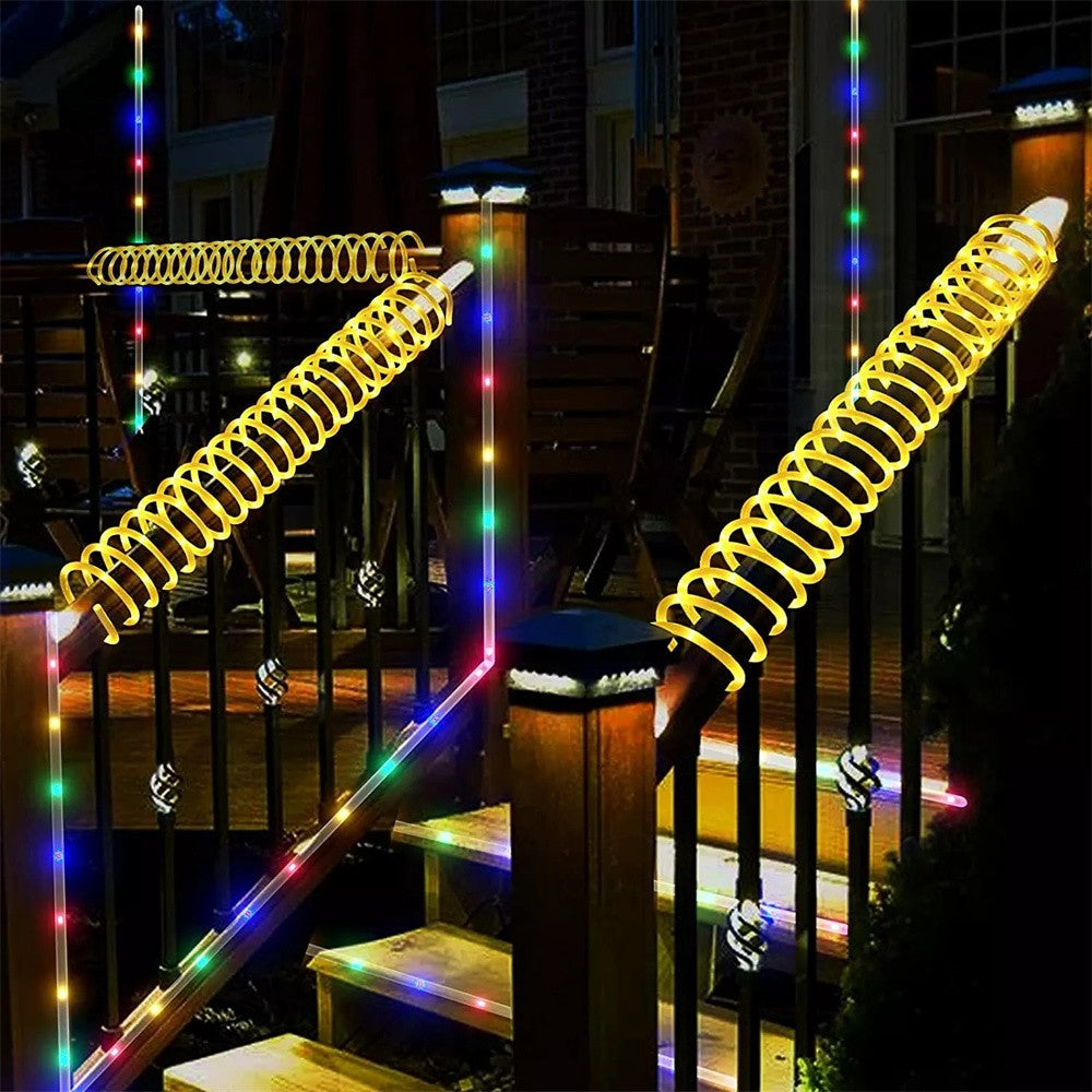 7m/12m/22m/32m Garland Tube Strip Lights Outdoor Waterproof Led Solar Rope String Light for Garden Christmas Camping Decoration