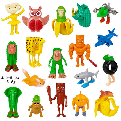 Boneco de brinquedo italiano Brainrot Tung Sahur Tralalero Tralala Figuras Bombardino Crocodilo Shimpanzini Bananini Decoração de modelo Boneca Presente