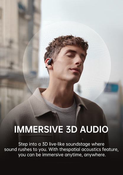 Baseus Bowie MF1/Eli 15i Fit Open-Ear Sport Wireless Earphones Bluetooth 5.4 EarHooks Big Bass Sport Earbuds 60Hrs Playtime
