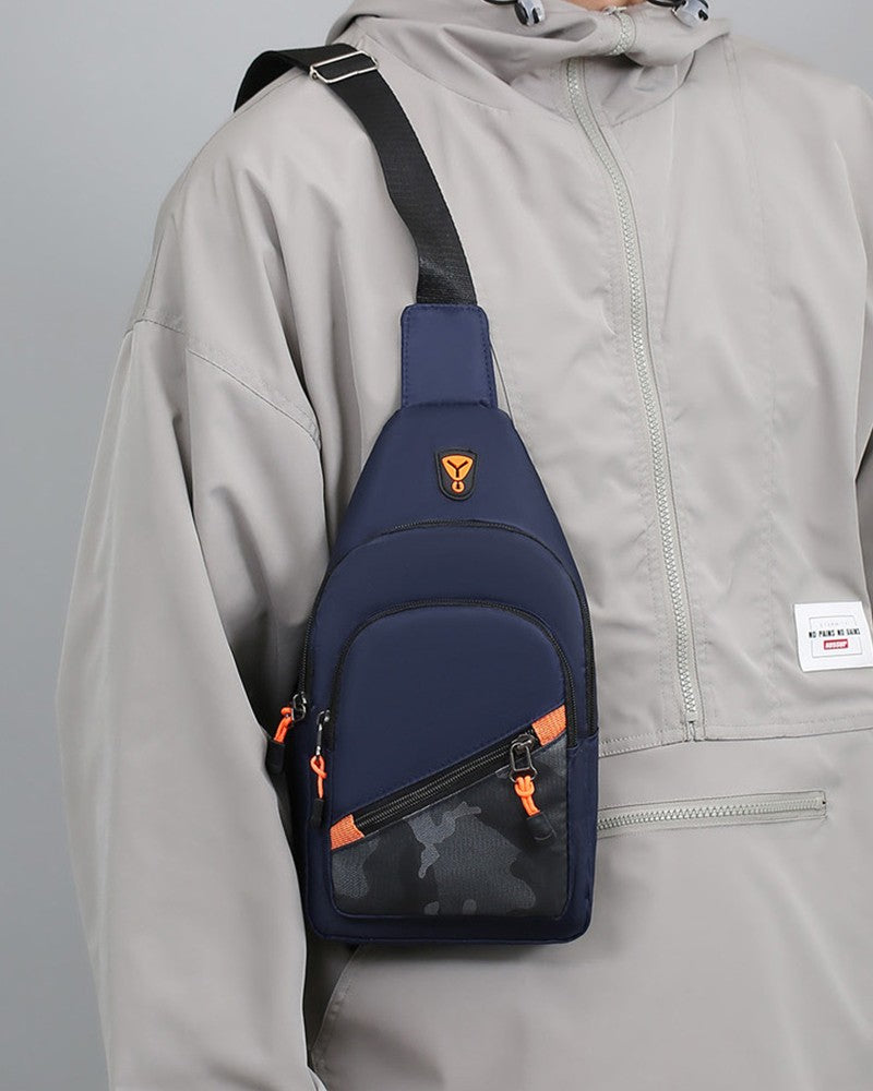 Rilibegan Nylon Men's Chest Bag 2023 New Portable Casual Shoulder Bag Trendy and Unique Design Crossbody Bag