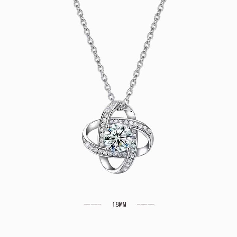 925 Sterling Silver Fine Jewelry Set with Inlaid Zircon: Pendant Necklace Earrings Ring for Women Engagement Party Gifts