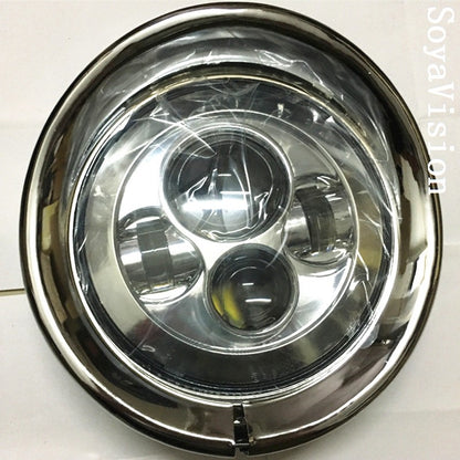 Motorcycle Headlight Trim For Harley Touring Road King Electra Glide Softail FLD/FLH Parts 7" Ring Bezel Visor 4.5" Led Fog Lamp