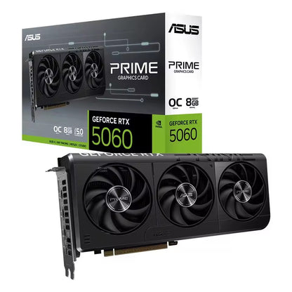 Placa de Vídeo ASUS PRIME ATS RTX 5060 8G O8G NVIDIA® GeForce RTX™ 5060 Nova