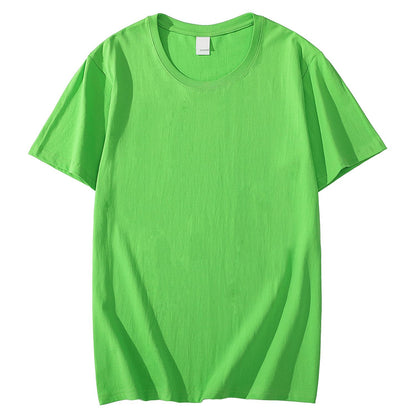 Solid Color T-shirt 8 Colors 2023 New Short Sleeve Men's/Women's Heavy Pound 220g Cotton White Crewneck Loose Top S-4XL