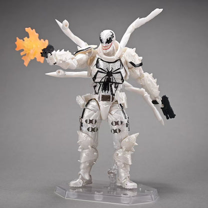 Brinquedos de Modelo Articulado Homem-Aranha Venom Branco