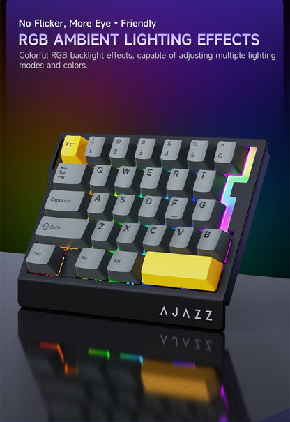 Teclado Gamer de Uma Mão AJAZZ AK029 Com Fio Chave Magnética HE 29 Teclas RGB 8000Hz Mini Teclado Mecânico para Jogadores de E-sports de PC