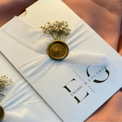 Customized Invitation Envelope, Personalized Wedding Card Holder, Blank Pocket Envelop 50 Sets