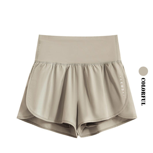 DRUR Women's Cycling Shorts High Waist Quick Drying Yoga Shorts Woman Summer Sports Short Pants With Inner Lining Gym Clothing