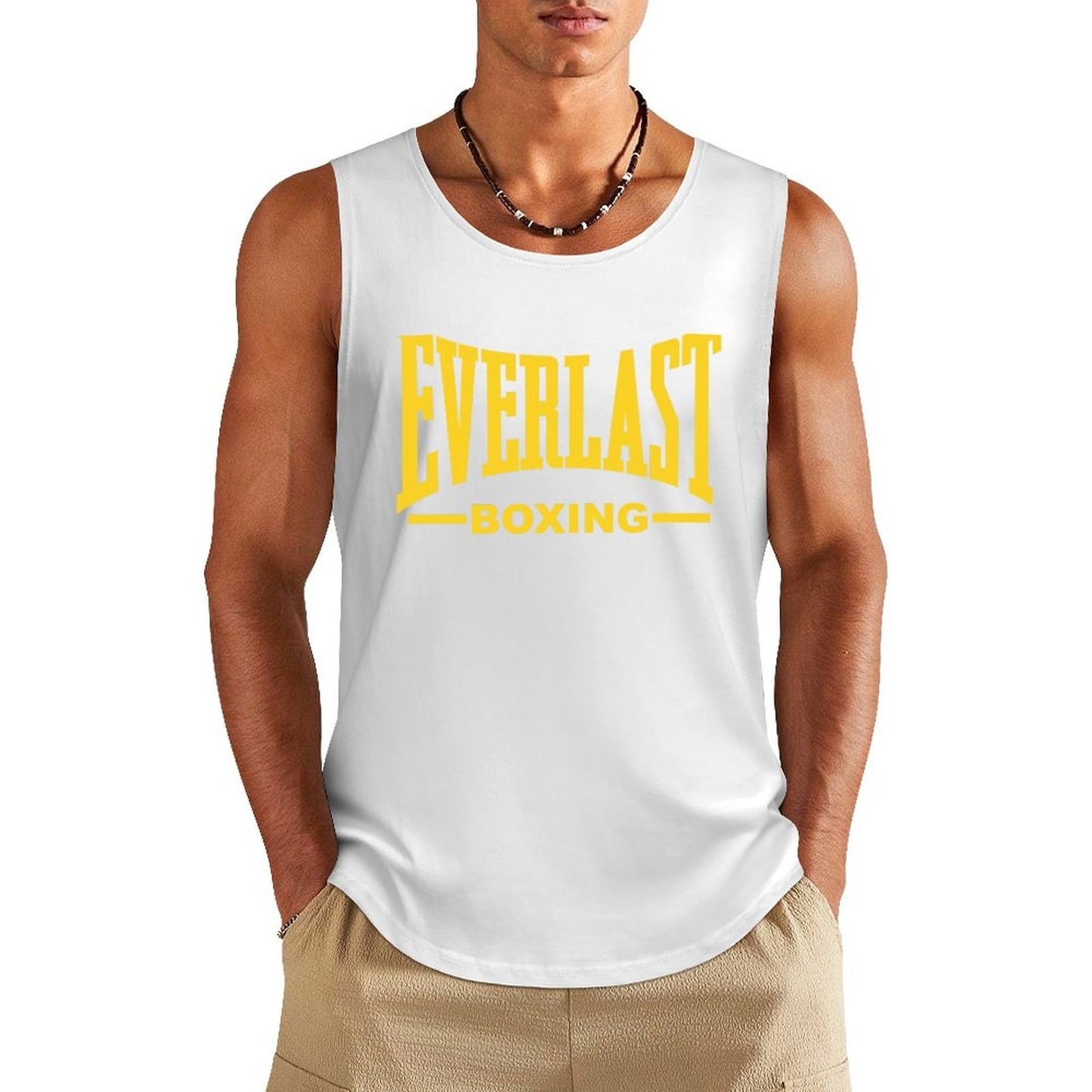 Outdoor Boxing Sports Men's Tank Tops Quick Dry Breathable Gym T-shirt Man Casual O-neck Sleeveless Shirts Fashion Fitness Vest