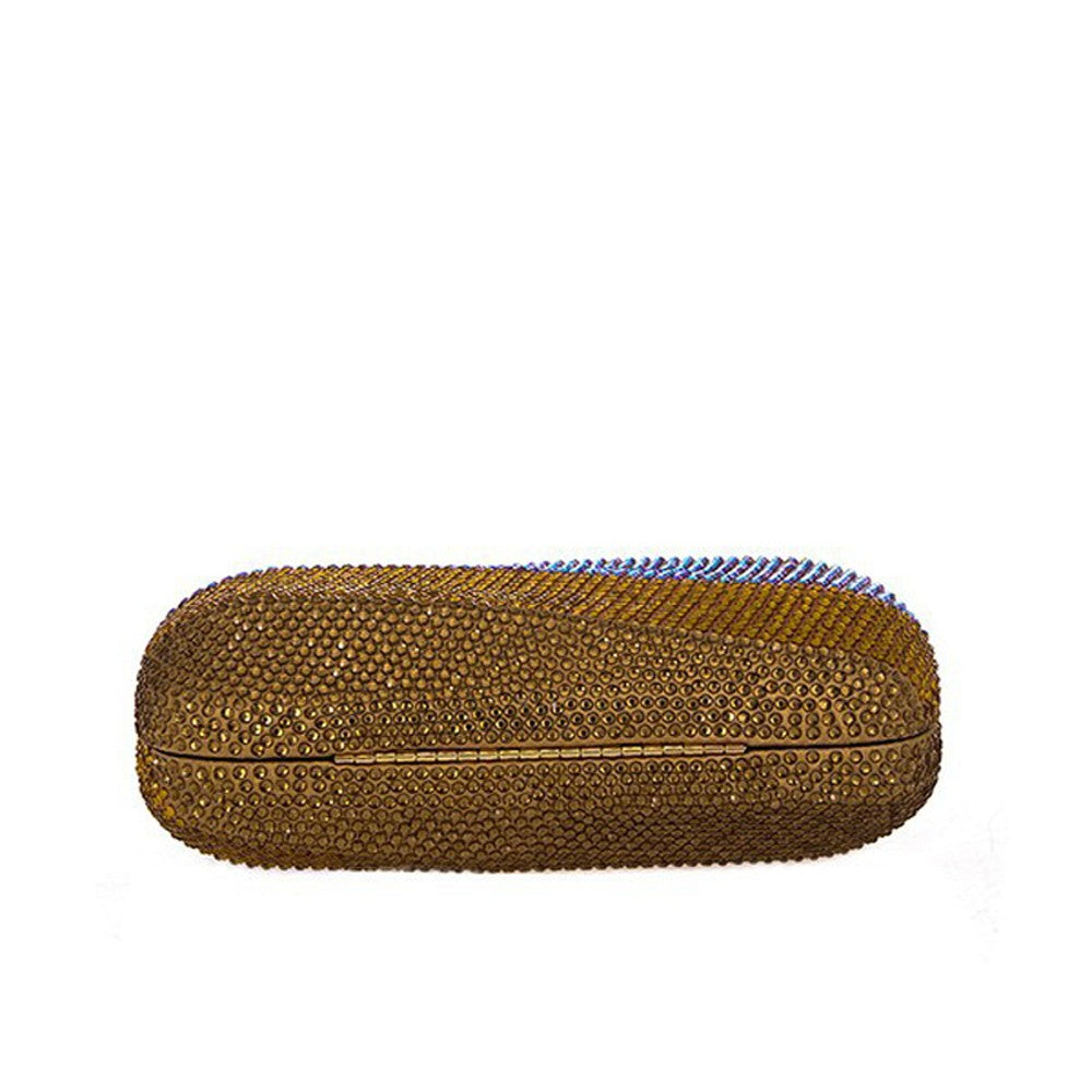 Colorful Rainbow Colors Diamond Evening Purse Wedding Party Crystal Clutch Wallet Bag Banquet Gala Dinner Female Handbag