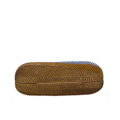 Colorful Rainbow Colors Diamond Evening Purse Wedding Party Crystal Clutch Wallet Bag Banquet Gala Dinner Female Handbag