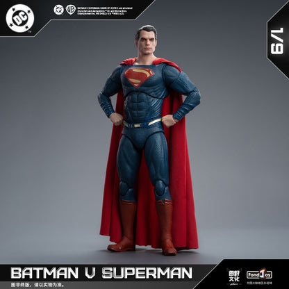 Novo conjunto de figuras Fondjoy BVS, Boneco de Ação Batman Blindado, Superman com Armadura Danificada 1/9 Batman V Superman: A Origem da Justiça DC Toys