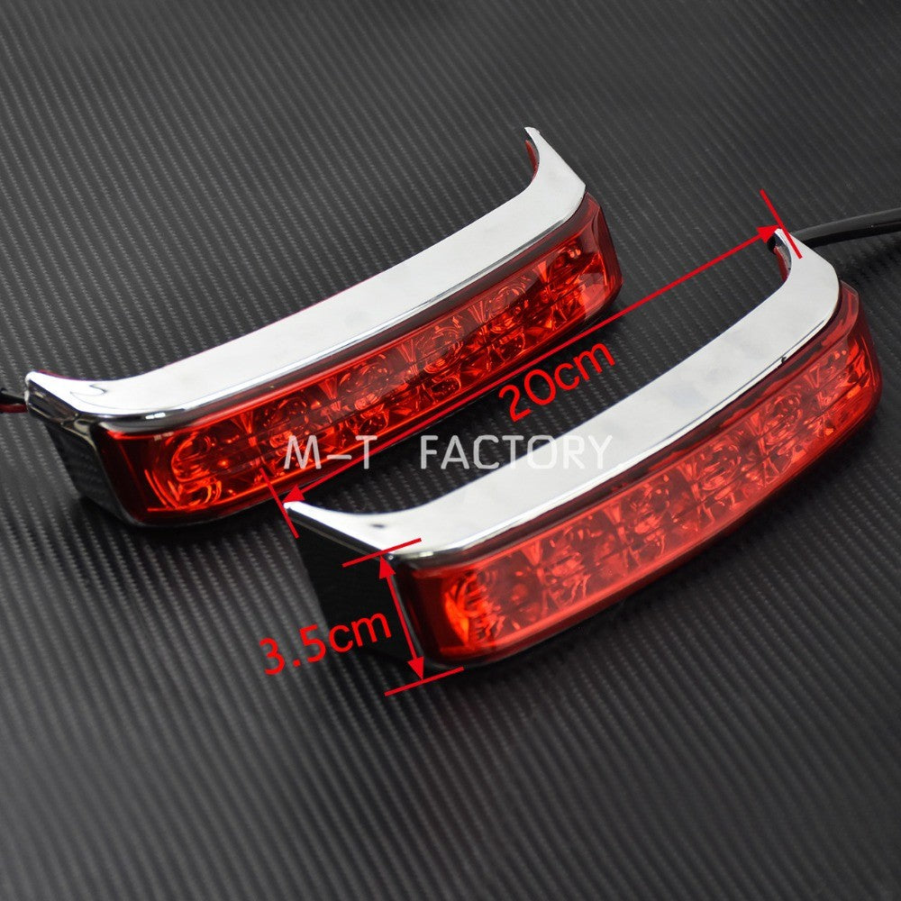 Luz de Seta de Motocicleta Luz de Freio Traseira Alforje Indicadores de Cauda para Harley Street Glide Road King CVO Limited FLHX 2014-2022