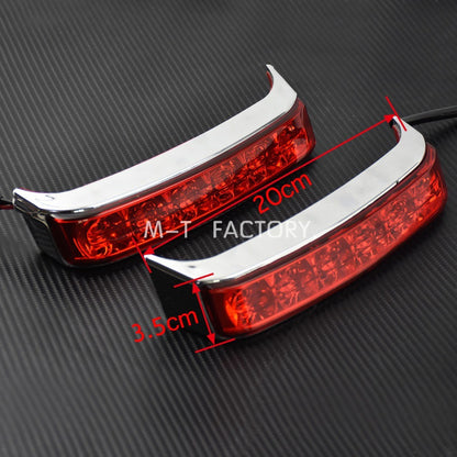 Luz de Seta de Motocicleta Luz de Freio Traseira Alforje Indicadores de Cauda para Harley Street Glide Road King CVO Limited FLHX 2014-2022