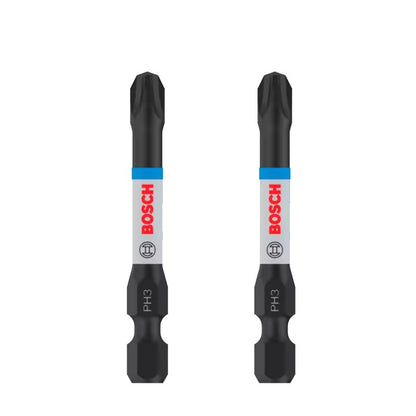 BOSCH Original PH/PZ 55MM Set Impact Type Bit S2 HSS Wear Resistance Carpentry Bit Screwdriver Power Tool Accessories