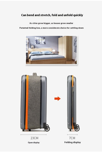 Nova mala de viagem dobrável, design multifuncional de 20 polegadas, para embarque e negócios, com senha