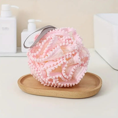 Bathing Flower Foaming Sponge Bubble Wisp for Body Soft Shower Flower Mesh Ball Skin Cleaner Cleaning Tools Bathroom Accessories