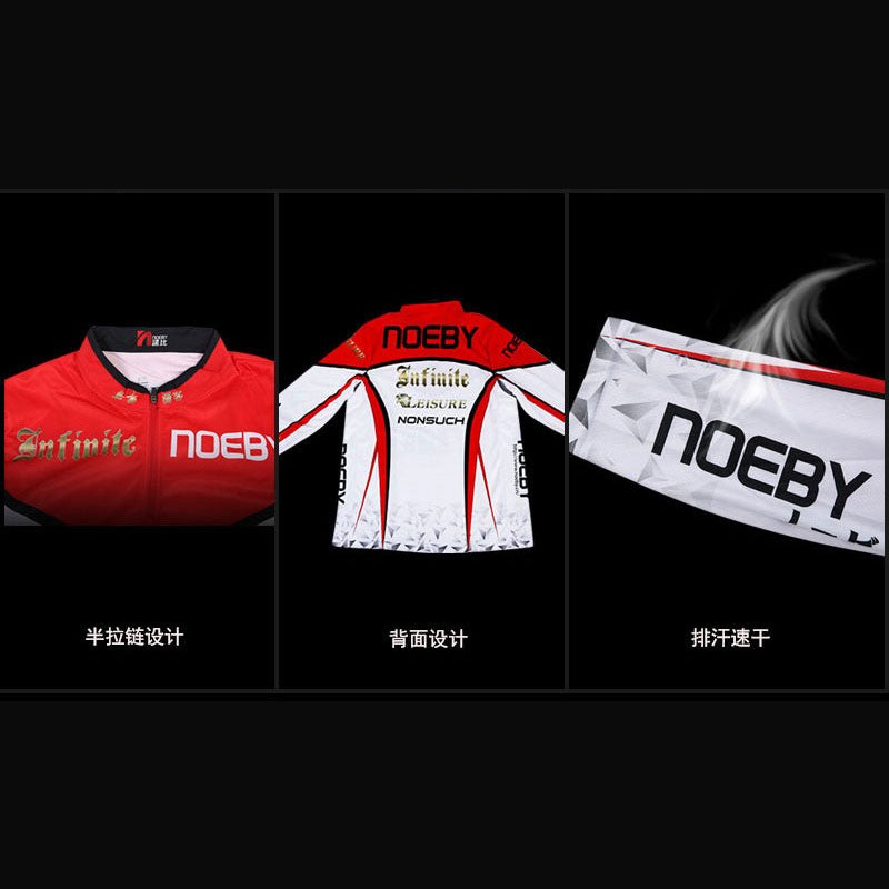 Noeby - Roupas de pesca de manga comprida, camisa de secagem rápida, roupas com estampa antiatrito, suprimentos de pesca, acessórios, vestuário