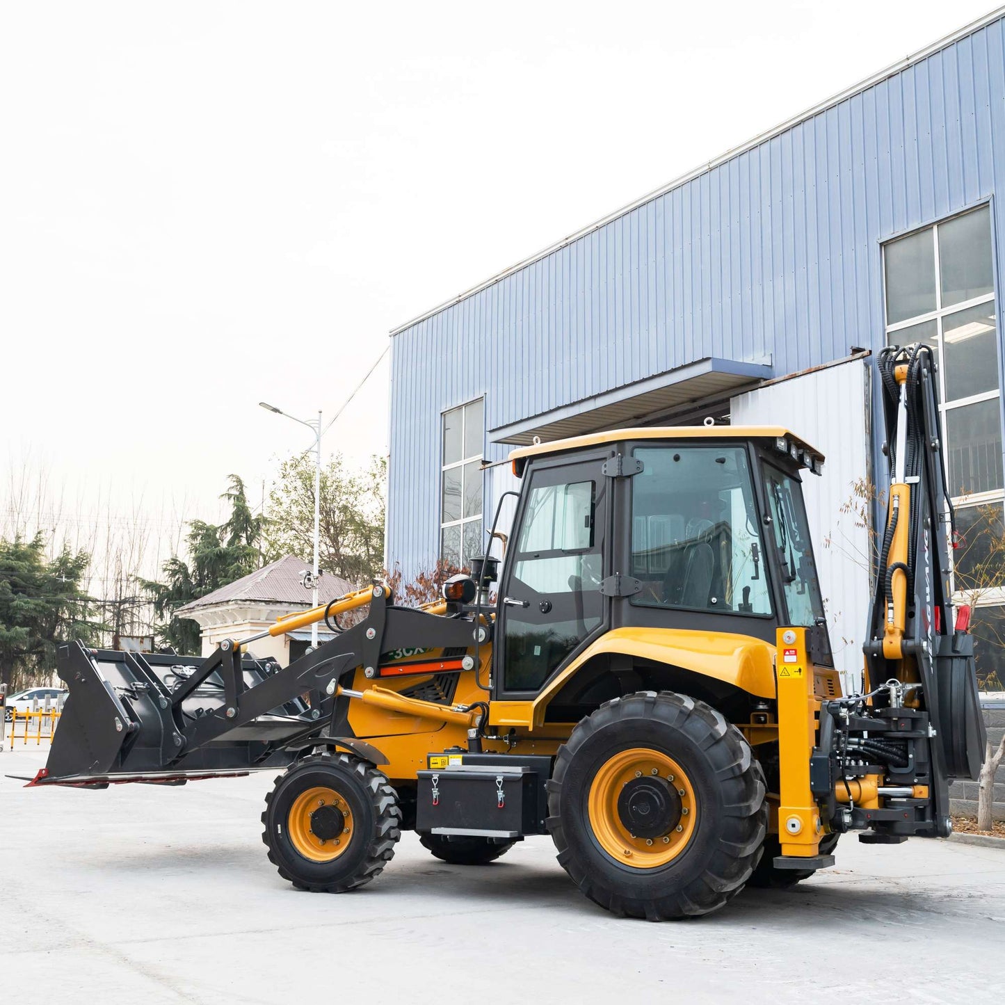 Nova escavadeira carregadeira 7.8 toneladas 4x4 Retroescavadeira Multi-propósito 4WD para Todos os Terrenos Trator Agrícola a Diesel Máquinas de Construção