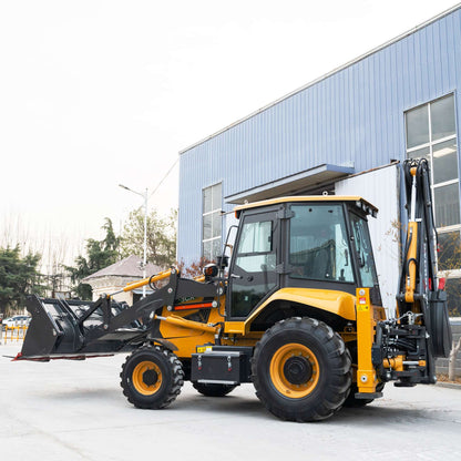 Nova escavadeira carregadeira 7.8 toneladas 4x4 Retroescavadeira Multi-propósito 4WD para Todos os Terrenos Trator Agrícola a Diesel Máquinas de Construção