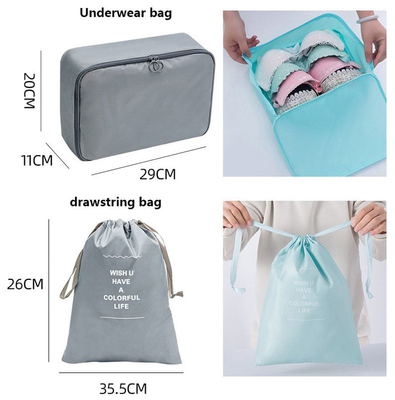7/8/9-piece Set Travel Storage Bags,Digital Toiletries Shoes Clothes Organizer bag Suitcase Clothes Tidy Pouch,Packing Cubes Set