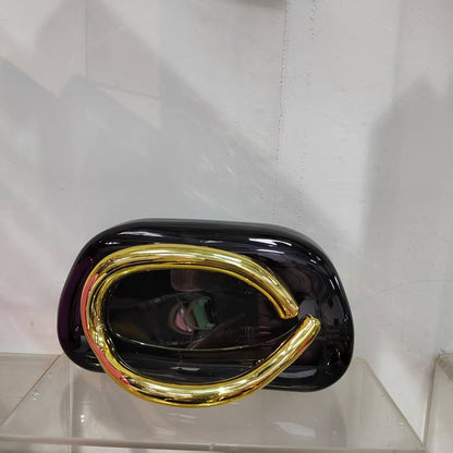 2025 Summer Silver/Pink/Gold/ Acrylic Metallic Box Purse Party Evening Bags Bolsa For Women Party