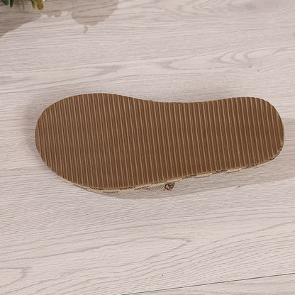 Platform Slippers Women Wear Summer Newletter Embroidered One Word Muffin Sandals Large Size Women's Shoes