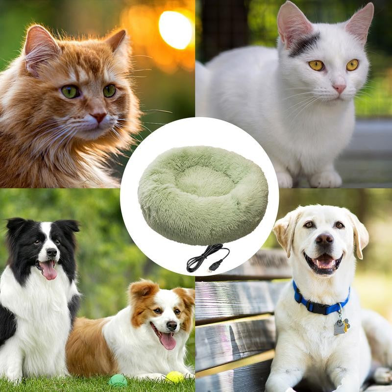 Cama Elétrica Aquecida para Cães, Almofadas de Aquecimento Macias e Confortáveis para Animais de Estimação, Carregamento USB, Tapete para Gatos, Inverno, Quente, Interior, Cama para Animais de Estimação, Almofadas de Aquecimento para Animais de Estimação