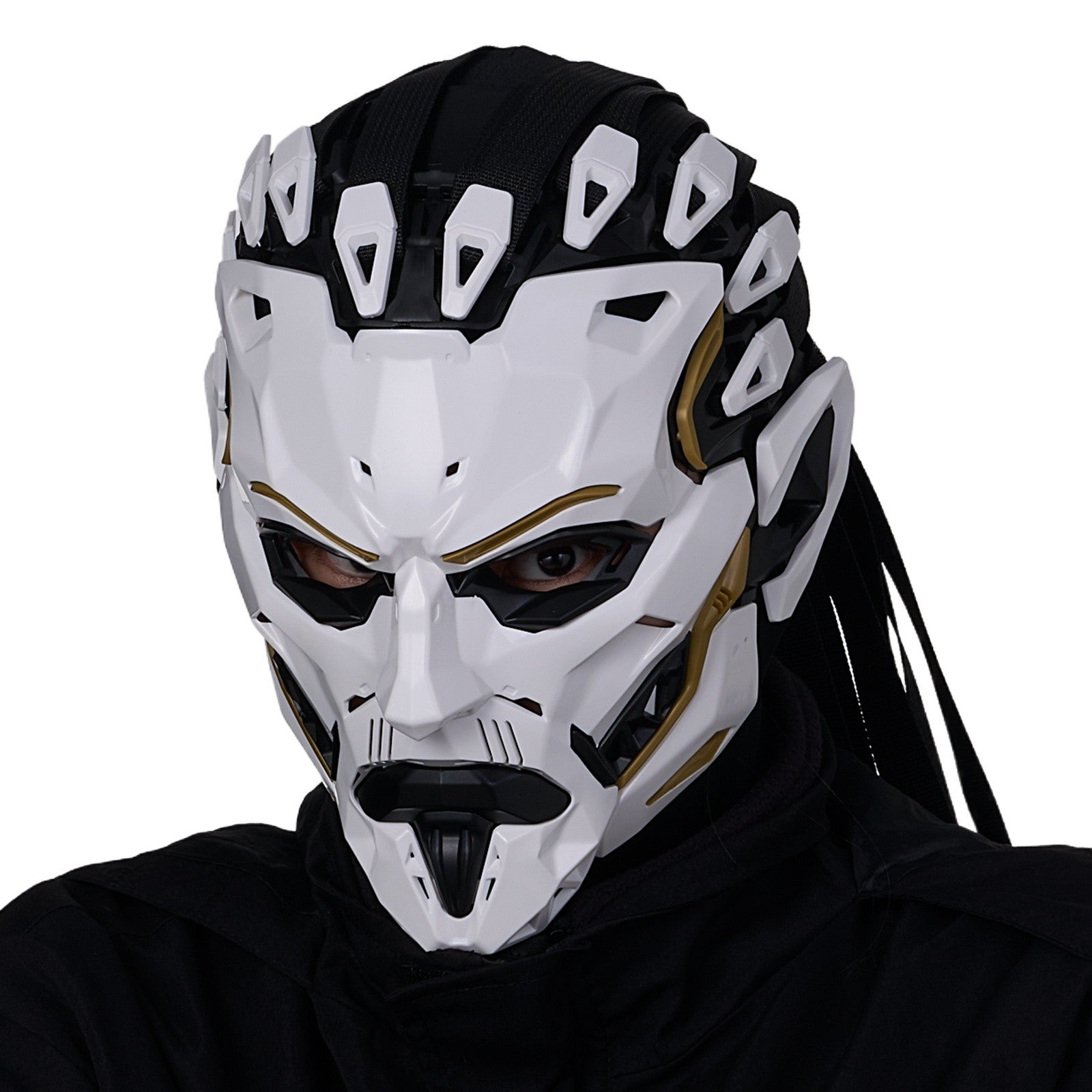 JAUPTO Punk Witcher Mask Halloween Costume Prop Face Mask for Parties Quality Assurance Cosplay Accessory