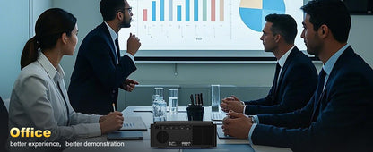 Projetor DESS 4K Foco Automático Controle de Voz Home Theater Vídeo Android Full HD Smart Projetor com Netflix e Google TV
