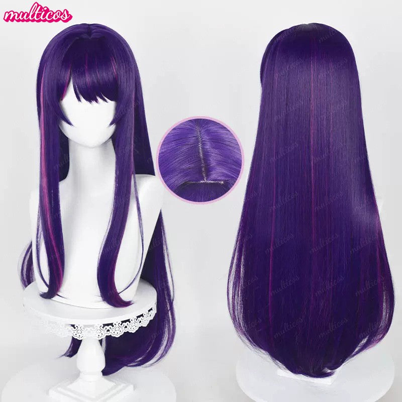 Peruca de Cosplay Oshi no Ko Hoshino Ai Hoshino Ruby Hoshino Akuamarin Arima Kana Peruca de Cosplay Cabelo Resistente ao Calor Perucas de Anime + Touca de Peruca