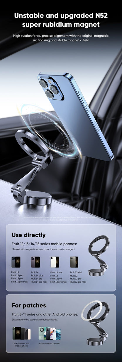 Suporte para telefone veicular 1080 Magsafe Suporte móvel para o carro Suporte para celular no carro para iPhone 17 16 Pro Max Plus