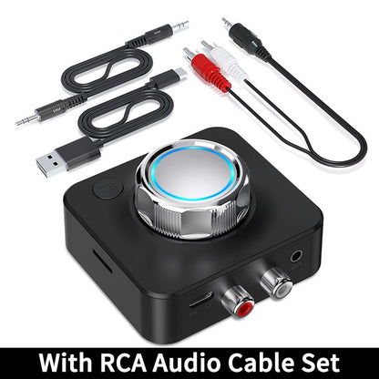 Receptor de Áudio Bluetooth 5.0 Adaptador Sem Fio de Música Estéreo 3D Cartão TF RCA 3.5mm Jack P2 para Carro Alto-Falante Amplificador Fone de Ouvido