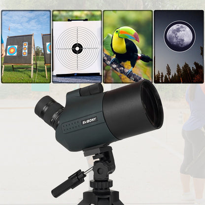 Telescópio/Luneta Compacto Svbony SV41Pro 28-84x80mm Mini Maksutov para Observação de Aves, Uso Terrestre e Astronômico