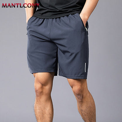 Breathable Running Jogging Men's Shorts Quick Dry Fashion Board Shorts Male Summer Elastic Casual Shorts Men Solid Color M-4XL