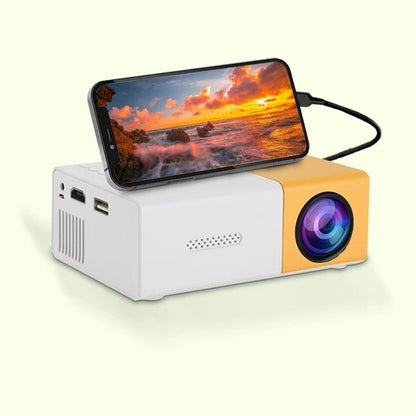 Mini Projetor Portátil YG300 LED Externo Mini HD 1080P Projetor Móvel Projetor Infantil Mini Projetor Portátil Ultraclaro