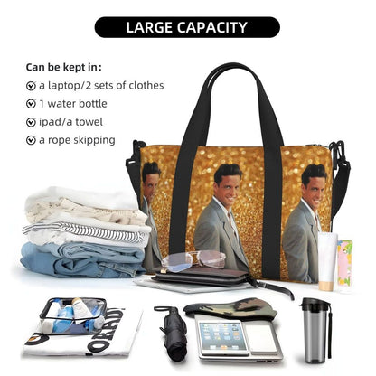 El Sol De Mexico Luis Miguel Beach Travel Bag Large Capacity Tote Bags for Gym Sport Women Shopping Duffle Shoulder Bag