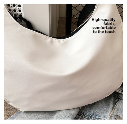 New Crossbody Bag Large Capacity Casual Shoulder Bag Versatile Nylon Dumpling Bag for Women Autumn Winter Fashion