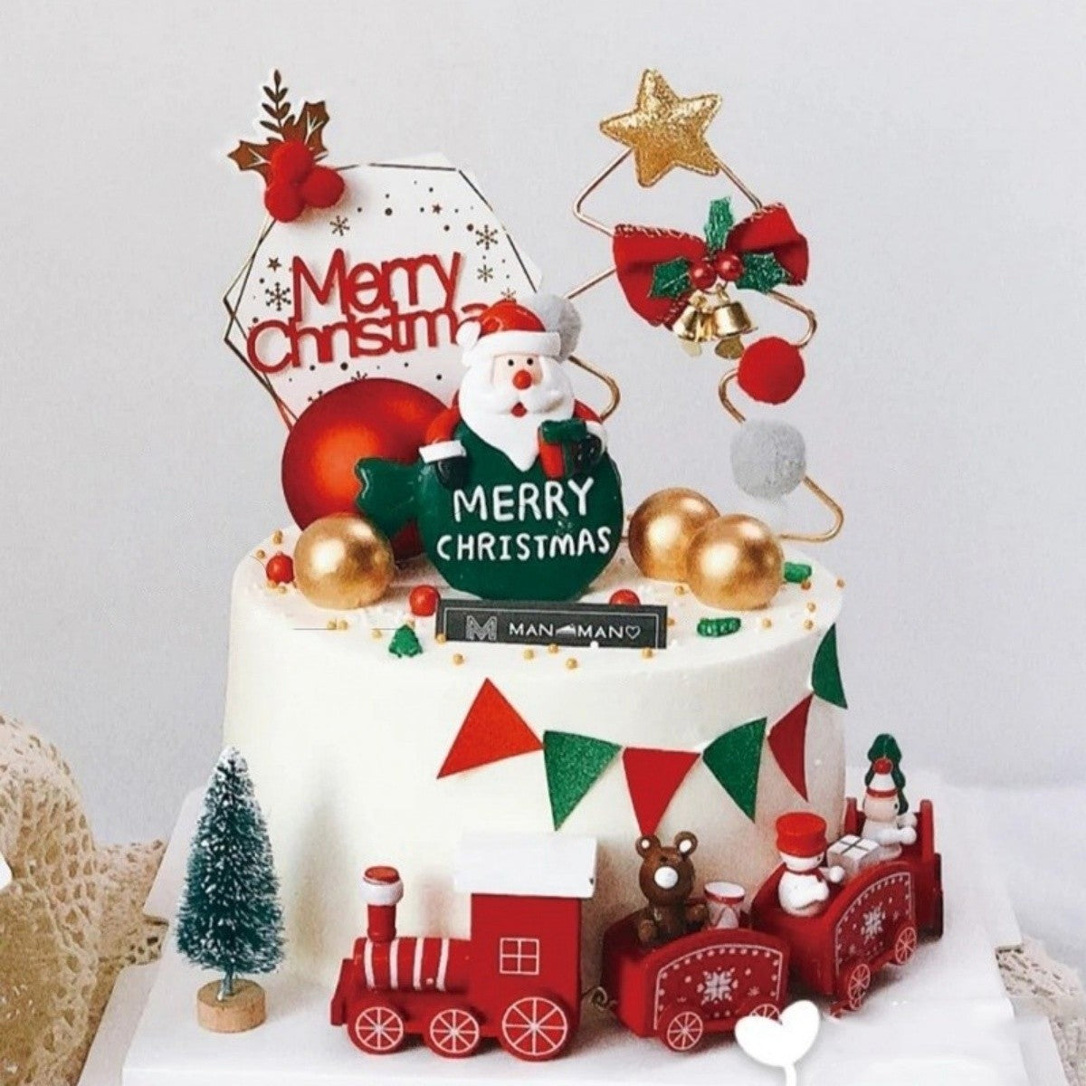 Plastic Train Christmas Ornament Merry Christmas Decoration For Home Xmas Gifts Noel Natal Navidad Happy New Year 2026