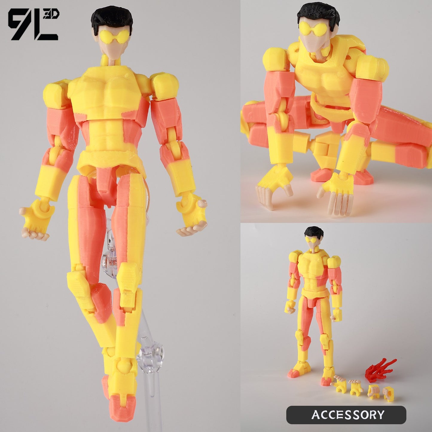 9L3D Sortudo 13 Invencível Menino Conquistador? Boneco de Ação Omni Impresso em 3D Modelo de Anime Articulado Colecionável Brinquedo Presente Fã