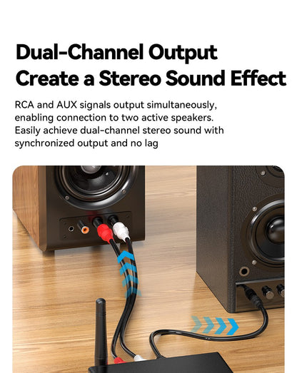 Car Bluetooth-compatible Wireless Audio Adapter 6.0 Audio Receiver U-Disk 6.5MM Karaoke Wireless Music Amplifier for Speaker