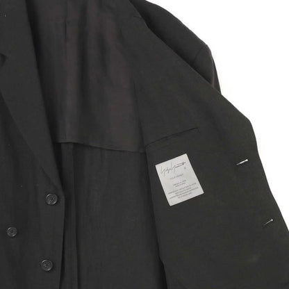 WVGA Spring Autumn New Man Tide Yamamoto Trendy Linen Blazer Niche Chic Casual Turn-Down Collar Long Sleeve Suit Coat Ins W13673